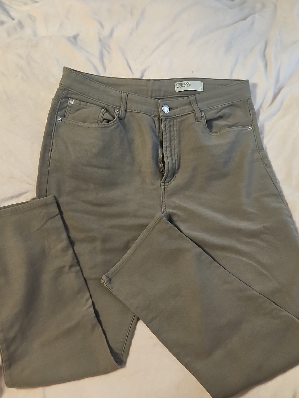 Women’s Olive Green Slim Jeans